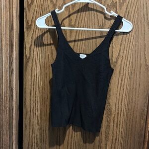 A New Day Black Fitted Camisole Top